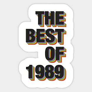 The Best Of 1989 Sticker